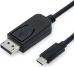 Valueline Cablu USB tip C la Displayport v1.2 4K T-T 1m Negru, Value 11.99. 5845 (11.99.5845-10) - cel