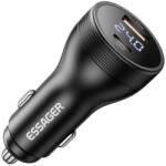 ESSAGER 100W szupergyors A+C autós töltő digitális kijelző PES-062 (6972336331636)