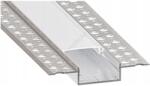 SmartLED Вграден профил за led ленти 1 м, сребърен/бял (sd0106)
