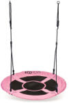 ECOTOYS Fészekhinta, ECOTOYS BOC100, rózsaszín, átmérő: 100 cm, vízálló, állítható kötélmagasság: 140-190 cm, acél váz, poliészter, teherbírás: 150 kg (TF1083)