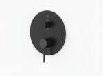 SAT Aurum zuhany és kád csaptelep süllyesztett egység nélkül matt fekete SATBAUR215VC (163516701F8.2 BLACK CH)