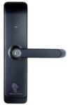 Smartpass Yală inteligentă SMARTPASS TOKYO BLACK cu amprentă, Bluetooth, WiFi, PIN, RFID și cheie mecanică, IP65, blocare automată (TOKYO-1TT-BL)