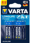 VARTA Longlife Power alkáli elem AA 6db (4906121436) (4906121436) - aqua