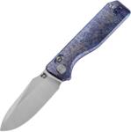 Miguron Knives Vane II - 3.25" Satin M390 Blade Lightning Strike Finish Titanium MGR622ARB