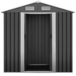 Bass Polska Casuta de gradina, Bass Polska, 2, 6 x 2, 6 x 1, 9 m, din otel galvanizat, gri