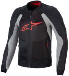 Alpinestars TROOP-AIR motoros kabát fekete-világosszürke-piros
