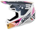 Shot Lite Ultra motokrossz sisak gyöngyházfényű kék-narancs-rózsaszín
