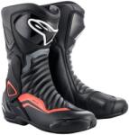 Alpinestars S-MX 6 motoros csizma fekete-szürke-fluo piros