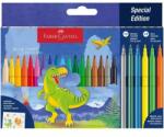 Faber-Castell Faber-Castell: Set de carioci cu dinozauri - 24 buc (554222)