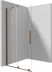 Deante Prizma zuhanykabin fal walk-in 90 cm barna csiszolt/átlátszó üveg KTJ_C39R (KTJC39R)