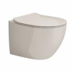 Hatria Vas wc suspendat, rimless, crem lucios, cu spalare pure vortex, Hatria Planeta (R0Y9E552)