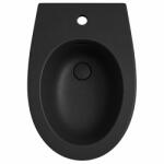 Hatria Bideu suspendat, negru mat, Hatria Planeta (A0Y9E302)