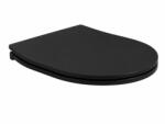 Hatria Capac vas wc cu soft close, quick release, negru mat, Hatria Planeta (00Y9E802)