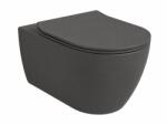 Hatria Vas wc suspendat, rimless, blackboard mat, cu spalare pure vortex, Hatria Planeta (A0Y9E506)