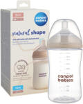 Canpol Babies Natural-Shape cumisüveg dual-zone etetőcumival (260 ml) (35/401)