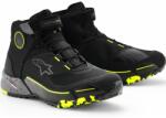 Alpinestars Ghete moto Alpinestars CR-X Drystar negru-gri închis-galben fluo (AIM130-662)