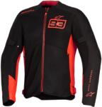 Alpinestars Geacă de motocicletă Alpinestars C-1 AIR MM93, colecția fluo, roșu-roșu-negru (AIM100-1287)