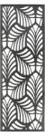  - Fali dekorpanel, trópusi levél minta, 50x150 cm, 3 mm HDF - Antracit (FP1 - Antracit)