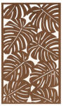  Dekor falpanel lézervágott monstera levél mintával - nagy méretű, 90x150 cm, dió (FP21 - Dió)