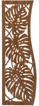  - Fali dekorpanel, nagy pálmalevél minta, 50x150 cm, 3 mm HDF - Dió (FP18 - Dió)