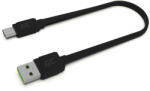 Green Cell kábel GCmatte USB-C Flat kábel 25 cm gyorstöltő - GreenCell (GC35359)