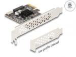 Delock PCI Express cu USB 5 Gbps Type E Key A + USB pin header 19 pini LPFF, Delock 90344 (90344)