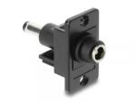 Delock Modul alimentare DC 5.5 x 2.5mm la DC 5.5 x 2.1mm M-T montare panou, Delock 91120 (91120)