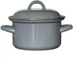 Karl Krüger Gastro Cratită emailată cu capac 1, 25 l, gri, diametru 140 mm