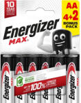 Energizer MAX 1, 5V AA/ceruza alkáli elem 6 db/csomag (LR6MAX-CHP6)