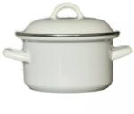 Karl Krüger Gastro Cratiță emailată cu capac 1, 25 l, albă, diametru 140 mm