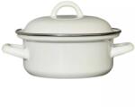 Karl Krüger Gastro Cratiță emailată cu capac 0, 85 l, albă, diametru 140 mm
