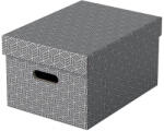 Esselte Cutie Depozit Are Cu Capac 36 26 20cm Gri Recycled Esselte (es628283)