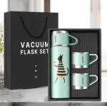  Termosz kulacs 3 csésze szett Fekete Macska Kávé Tea macskák Pop Art 0.5L (646437083430)
