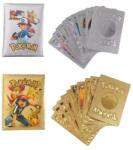 DEPOX Set doua pachete cartonase Pokemon Gold GTX si Silver GTX, editie de colectie, 55 bucati, aurii/argintii (1261)