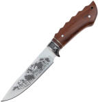 Depox Cutit de vanatoare DEPOX, Mountain Stag , argintiu, 27.5 cm, teaca textila inclusa (1249)