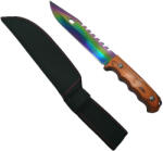 Depox Cutit de vanatoare DEPOX®, Wood Rainbow, 33 cm, multicolor (1250)