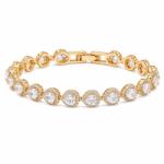 ElectraStore Bratara Tennis Spectaculoasa Golden Heart (C4946)