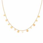 ElectraStore Colier Salba Cu Banuti Placat Cu Aur de 14K (CO0369S)