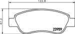 MINTEX Fékbetét készlet MINTEX MDB2743 for CITROËN, PEUGEOT, TOYOTA, GEELY, … (MDB2743)