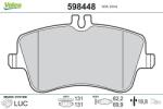 VALEO Fékbetét készlet VALEO 598448 for MERCEDES-BENZ (598448)