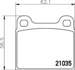 MINTEX Fékbetét készlet MINTEX MDB1068 for MERCEDES-BENZ (MDB1068)