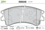 VALEO Fékbetét készlet VALEO 598648 for MAZDA (598648)
