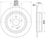 MINTEX féktárcsa MINTEX MDC1729C for MERCEDES-BENZ (MDC1729C)