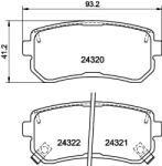 MINTEX Fékbetét készlet MINTEX MDB2734 for HYUNDAI, KIA (MDB2734)