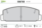 VALEO Fékbetét készlet VALEO 598780 for MAZDA, HAIMA (598780)