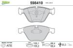 VALEO Fékbetét készlet VALEO 598410 for BMW (598410)