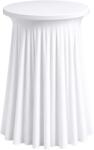 Ambitent Rakott sztreccs huzat Ø60 cm-es, 110 cm magas koktélasztalra - fehér (MB6532skirt)