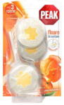 Peak Odorizant toaleta Rezerva odorizant solid WC Peak parfum mandarina 3 x 45 g Rezerva odorizant WC Peak 3 x 45 g Floare curatare Mandarina (LO11645N) - pcone