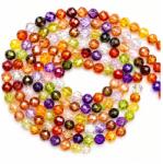  Margele Zircon Colorat Mixt Rotunde Fatetate 4x4mm Pietre Semipretioase