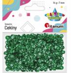 Titanum Kör alakú flitterek 7mm x 14g metál zöld Titanum (5907437649602)